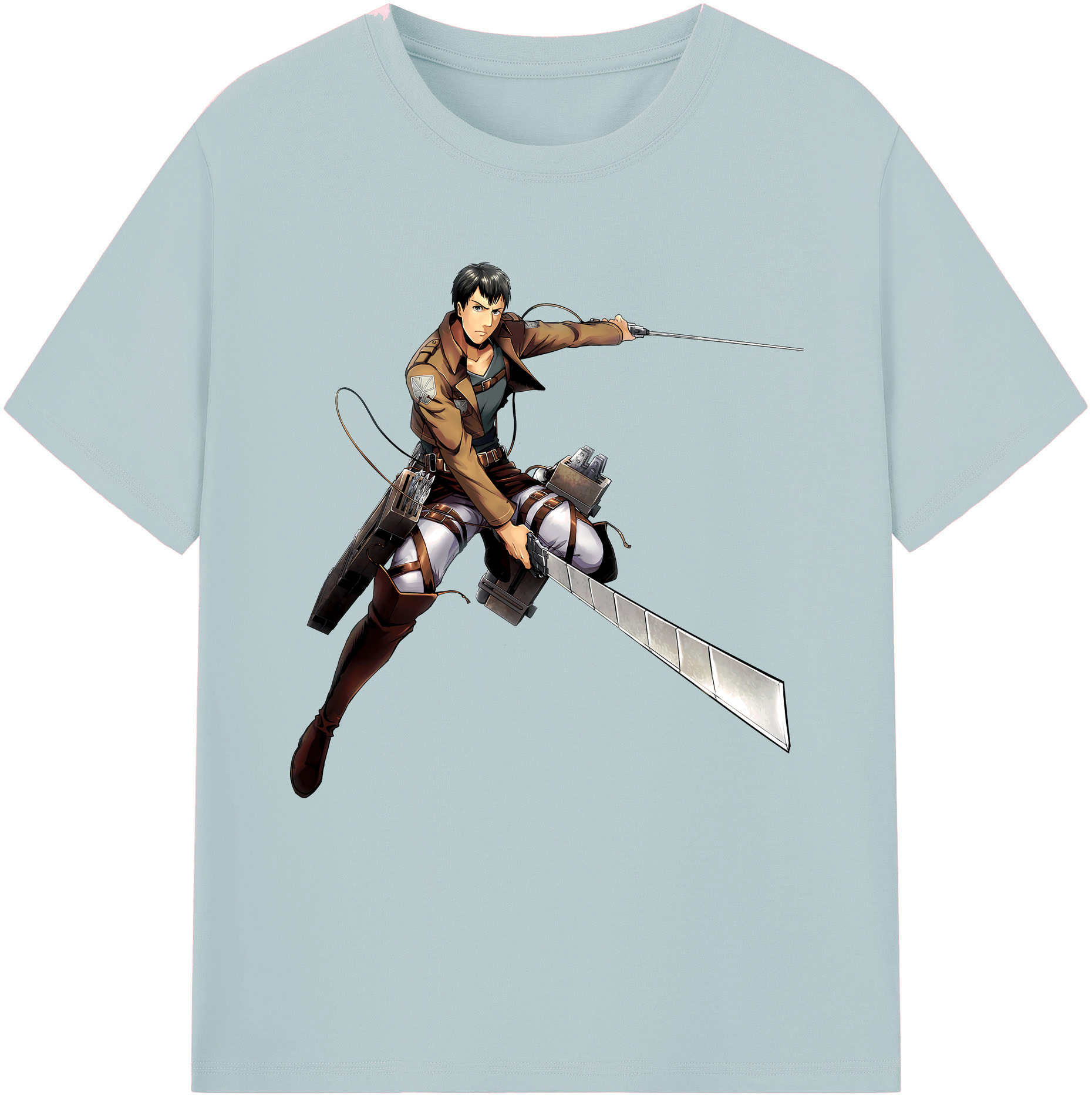 （画像用） 進撃の巨人 ベルトルト・フーバー Attack on Titan Bertholdt Hoover 綿100％半袖Tシャツ（フロントプリント）